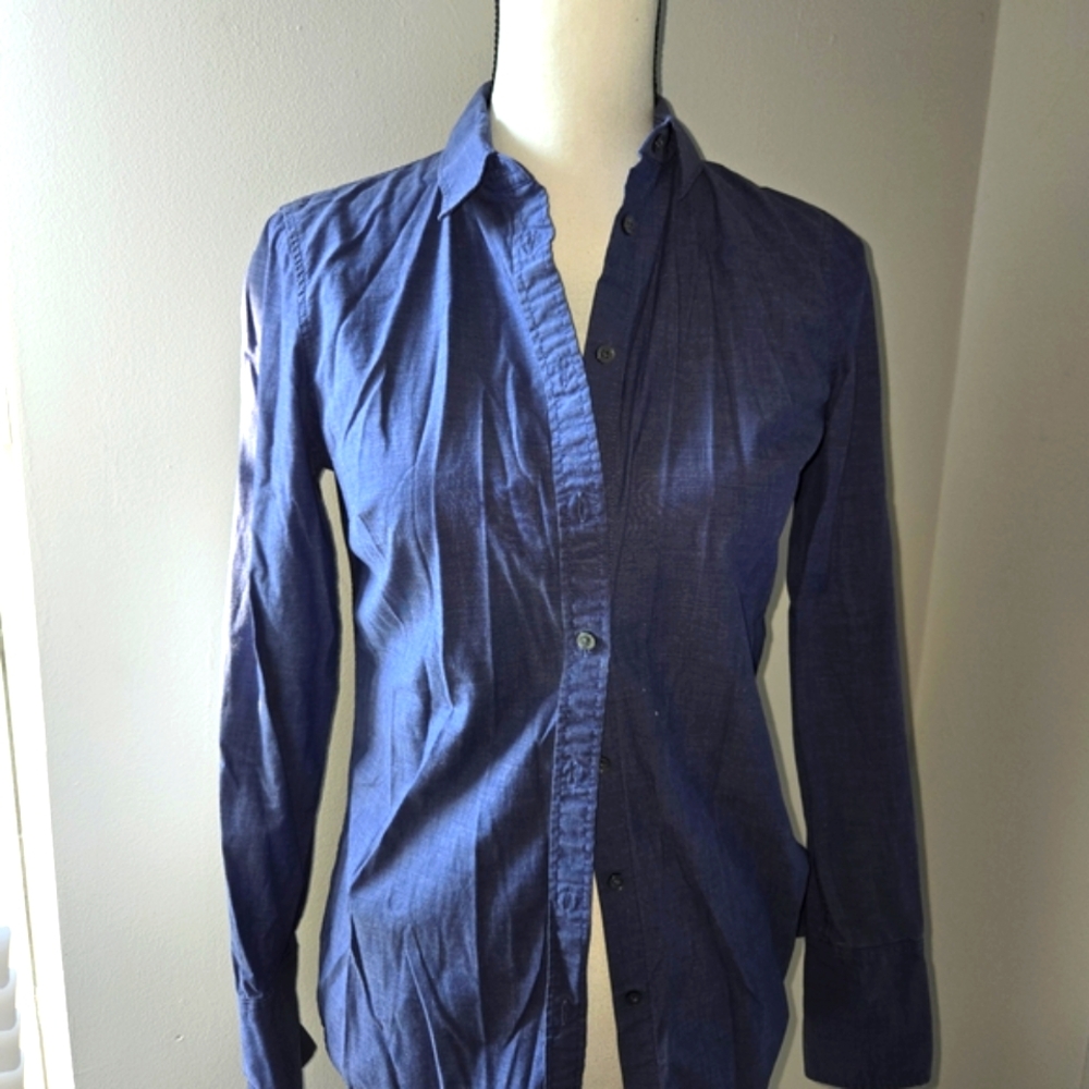 Banana Republic Blue Button-Up Shirt